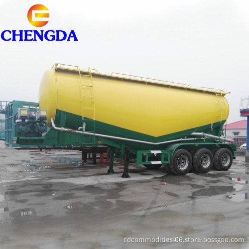 Chengda 45m3 54 Ton Six Big Double Rambers تحميل الوزن الأسمنت Semi Semi للبيع